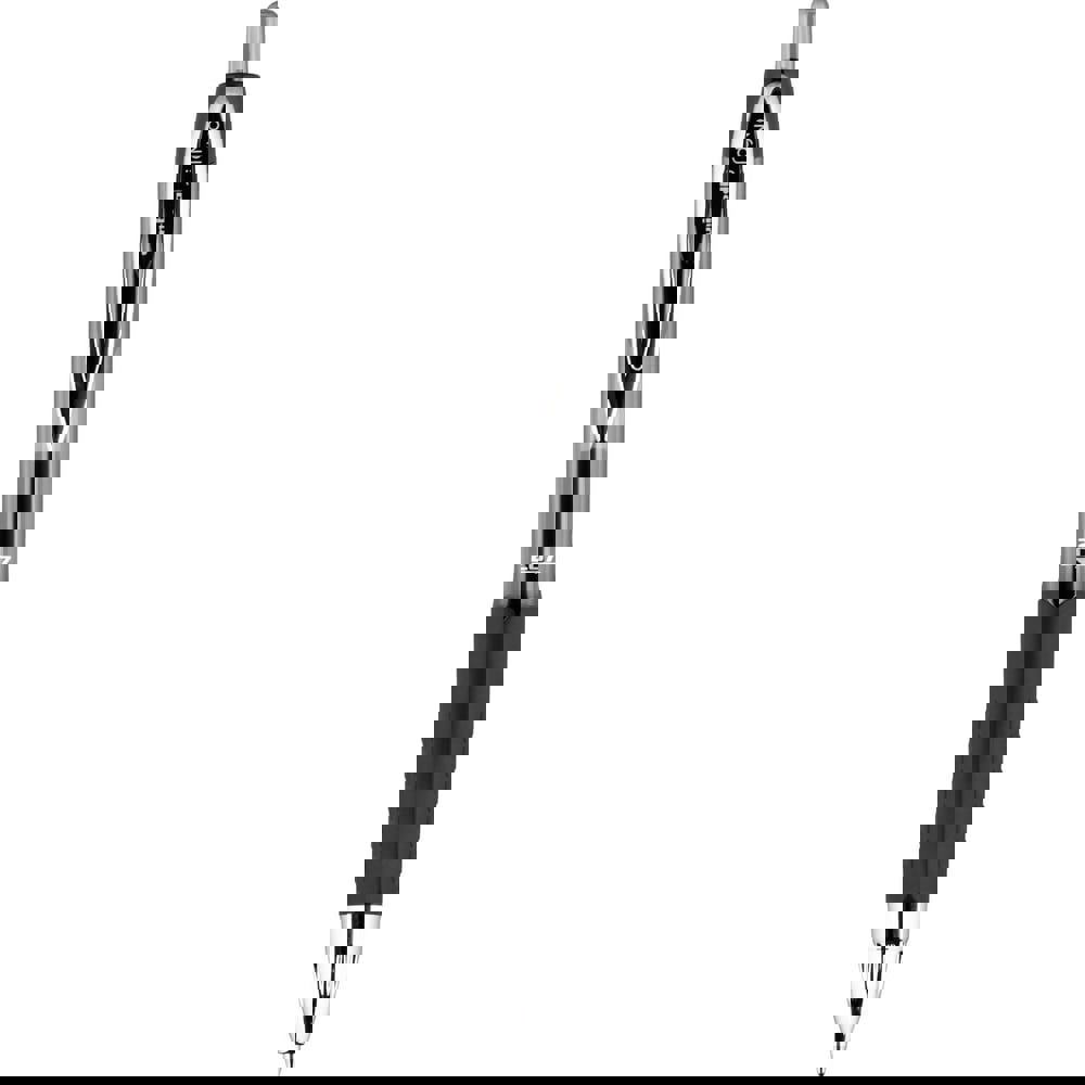 Signo 207 Gel Pen, Retractable, Fine 0.5 mm, Red Ink, Smoke/Black/Red Barrel, Dozen